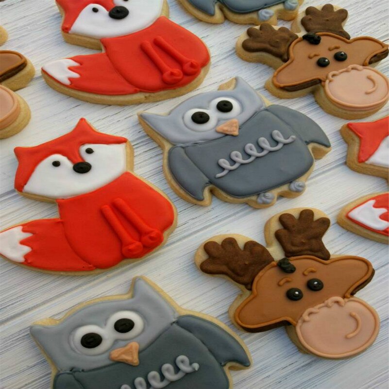 KENIAO Fox Cookie Cutter Woodland Animal Fondant / Bread / Sandwich / Biscuit Cutter for Kids - 8.1 x 8.7 cm - Stainless Steel