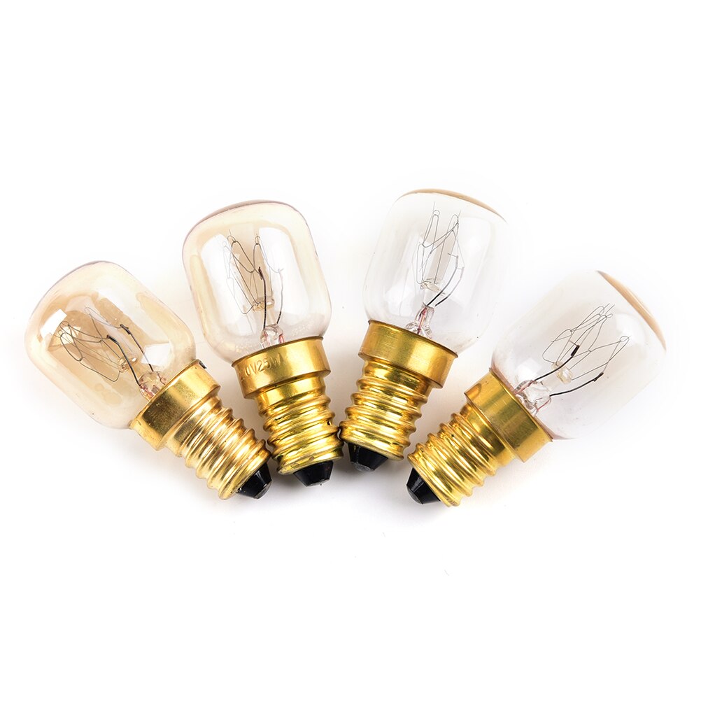 1pc e14 15w/25w varm hvit ovn komfyrpære lampe varmebestandig lys 220-230v