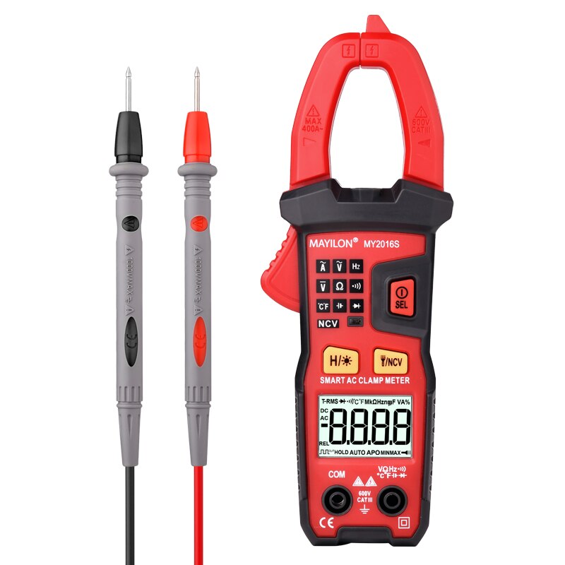 Amperometric Clamp Smart Clamp Meter true rms Tester MY2016S Digital Multimeter Voltage Current Meter Ohm Capacitance Hz AC DC