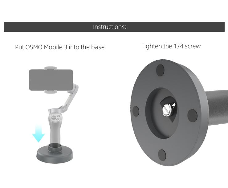 Dji osmo mobile 3 table base handheld gimbal base stand mount accessories