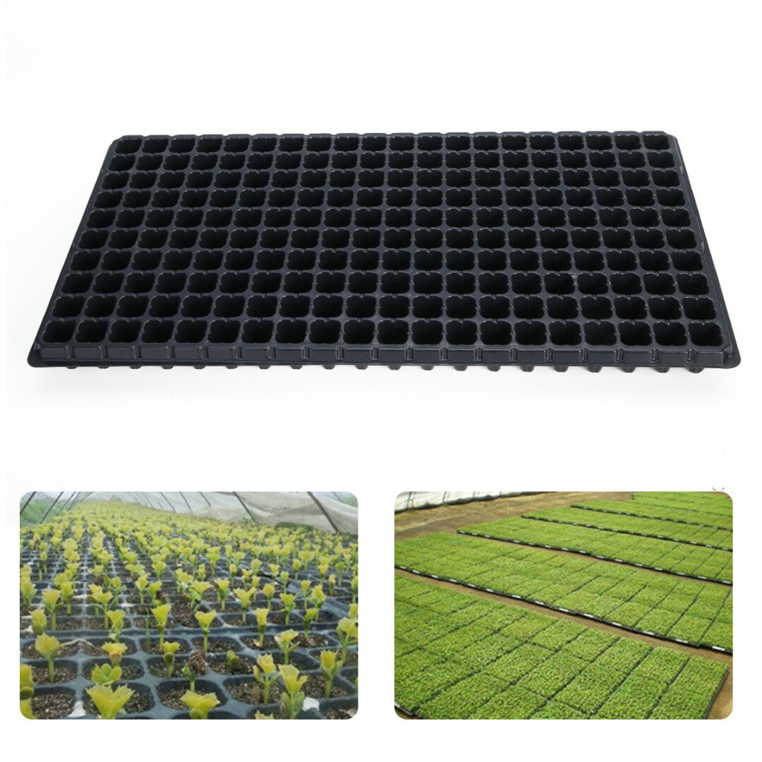 10/20 Pcs 12 Gaten Kwekerij Pot Tuin Herbruikbare Transparante Plastic Zaailing Starter Groei Kieming Lade Voor Thuis tuingereedschap