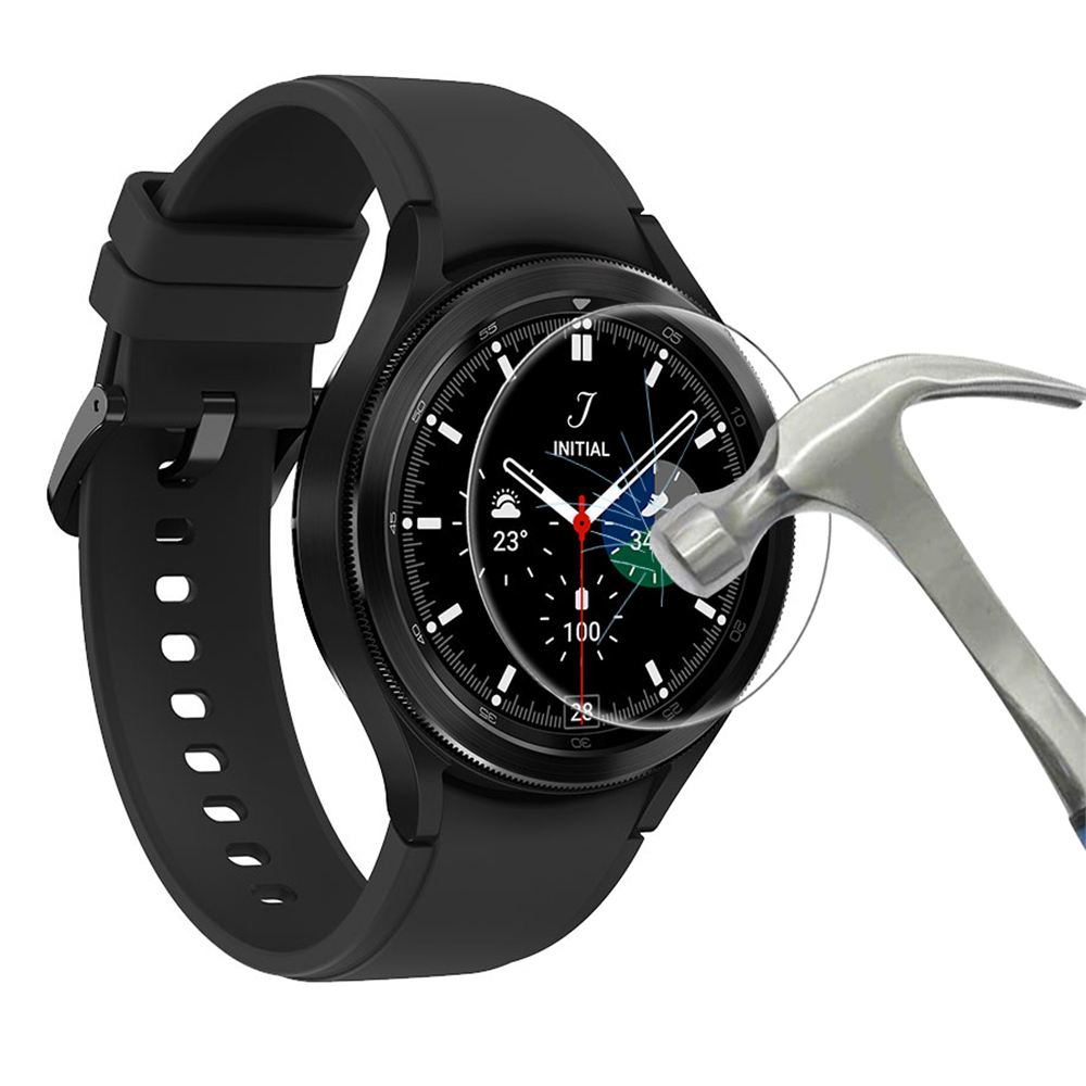 Protecteur d'écran pour samsung galaxy watch 4 Classic, couvercle antichoc en verre trempé, 46mm 42mm 44mm 40mm