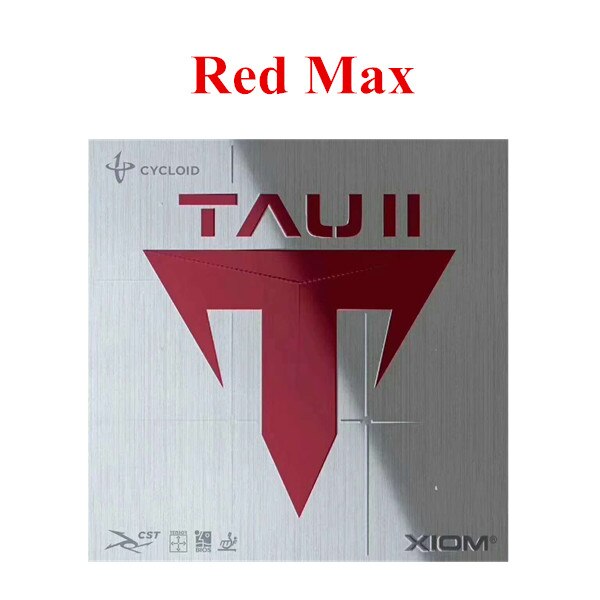 XIOM Original TAU II Table Tennis Rubber Tacky Ping Pong Sponge Tenis De Mesa: Red Max