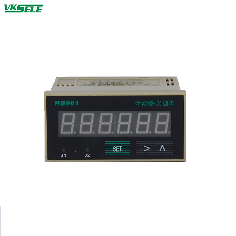 HB961 6 digit led counter grating encoder display pulse counter meter