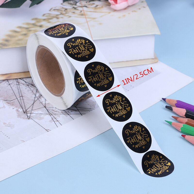 500pcs gold foil thank you sticker scrapbooking fo... – Grandado