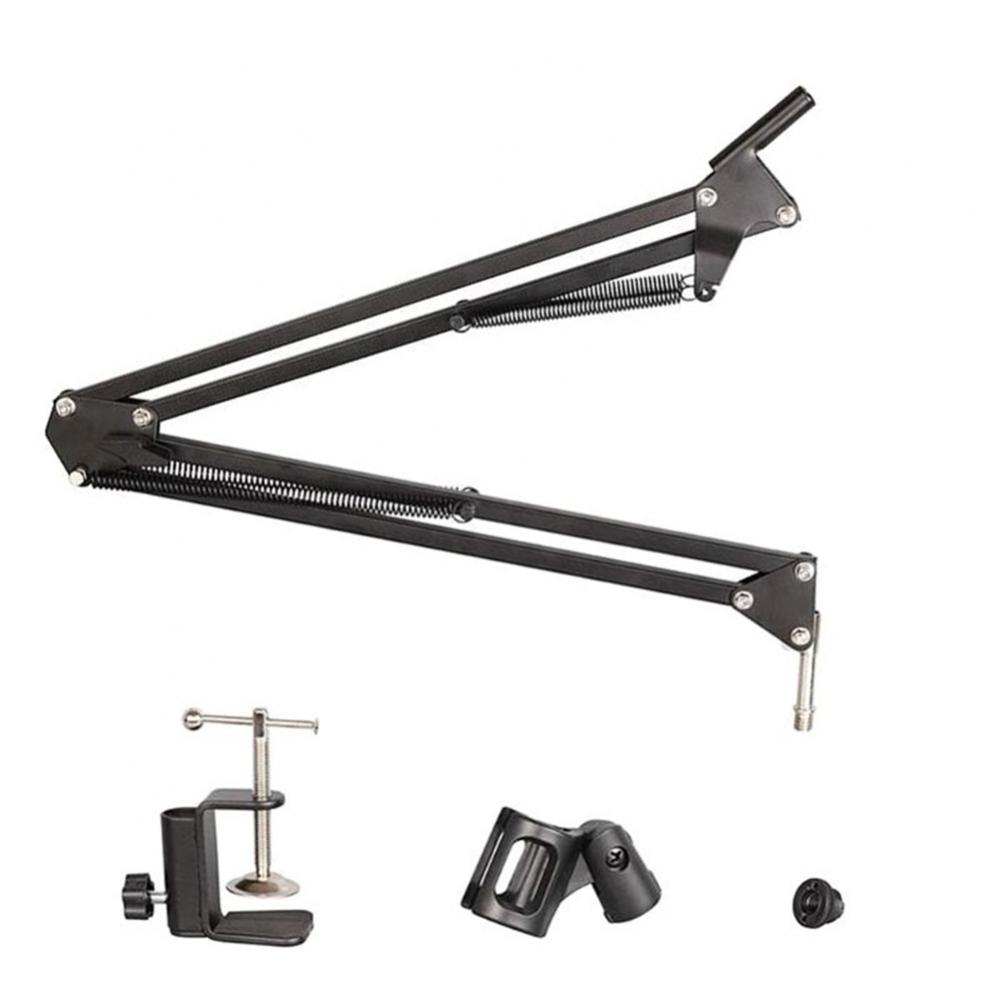 Adjustable Removable Stable Desktop Table Top Microphone Stand Bracket with Clip
