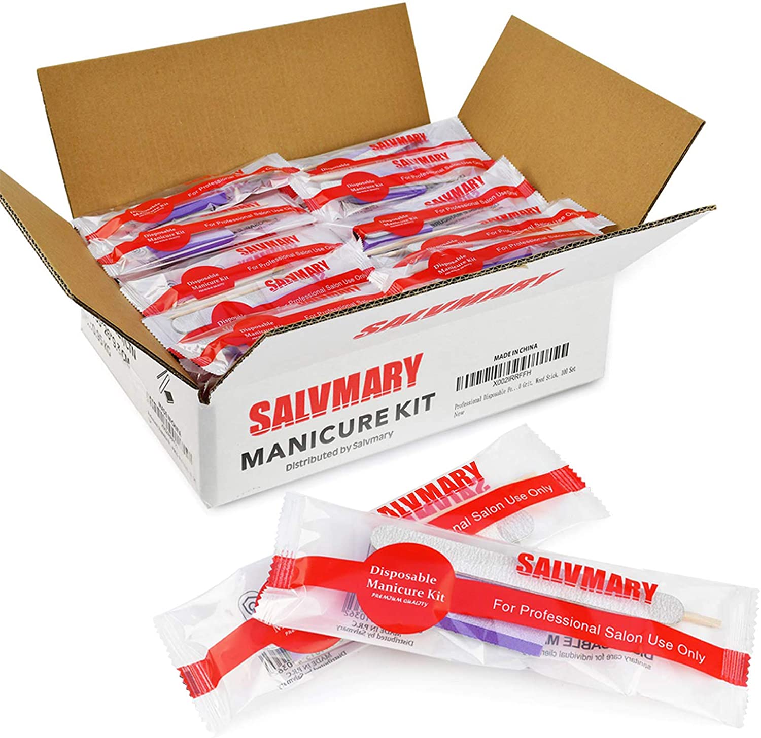 100 Sets Nail Tools Disposable Manicure Kit Disposal Manicure Set Nail Kit Salon Use Only Nail Set Nail Art Set: Default Title