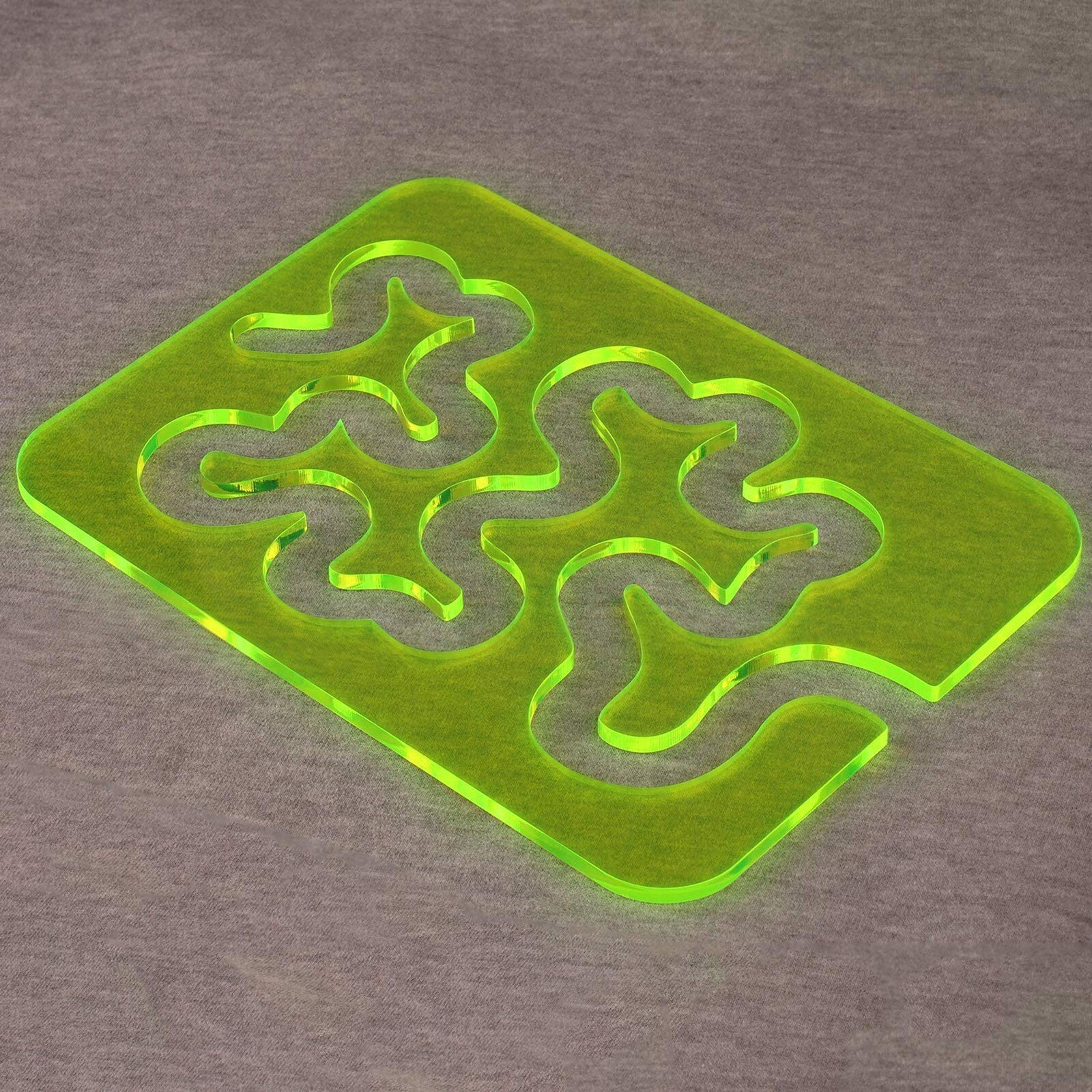 Quilting Templates Sewing Machine Domestic Free Motion Transparent Meander Quilting Template Patchwork Ruler Quilter's Ruler