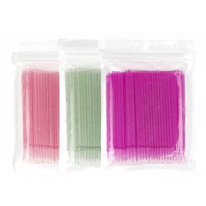 Nuovo 100/5 pz/borsa monouso MicroBrush ciglia estensione ciglia individuali rimozione tampone Micro spazzola per strumenti di estensione ciglia