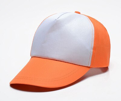 Frete grátis 10 fábricas chapéu de sublimação para impressão em tinta sublimação faça você mesmo presente imprensa térmica impressão transferência: Orange Children