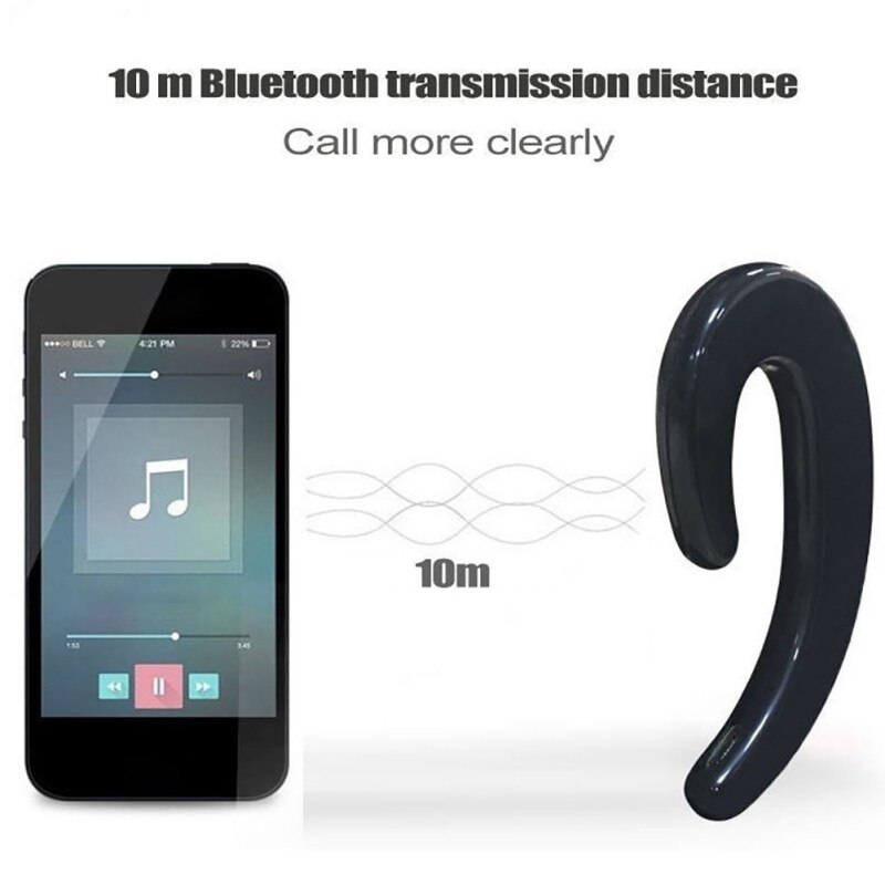 Universal Car wireless bluetooth headset mini Not in-ear Invisible earphone for Driving/doing excercise Long standby Bluetooth