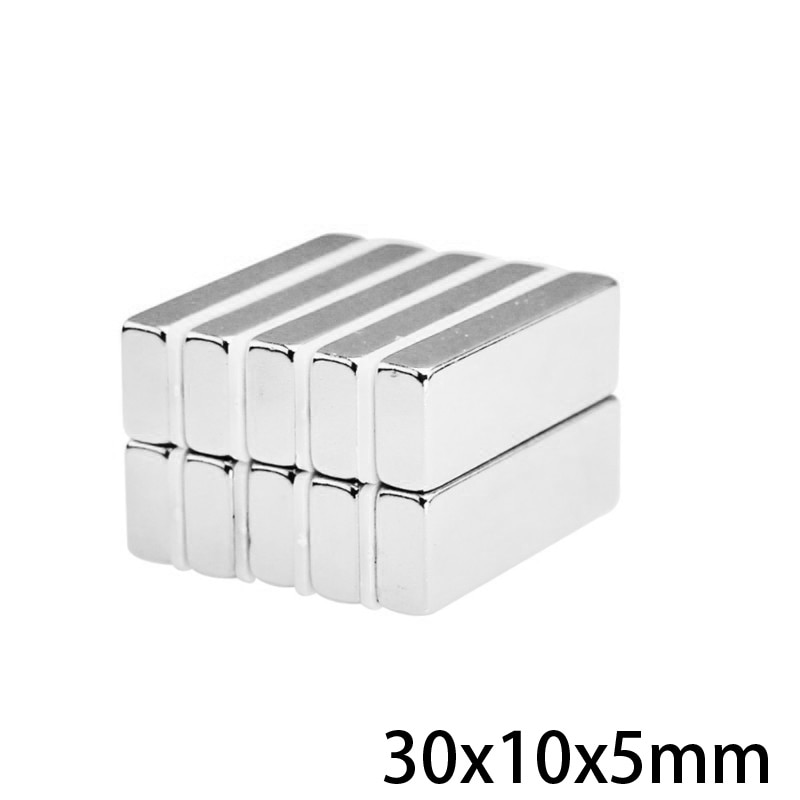 5 ~ 50 Stuks 30X10X5 Zoeken Grote Quadrate Magneet 30 Mm * 10 Mm Krachtige Magneten 30X10X5 Mm Sterke Neodymium Magneten 30*10*5 Mm