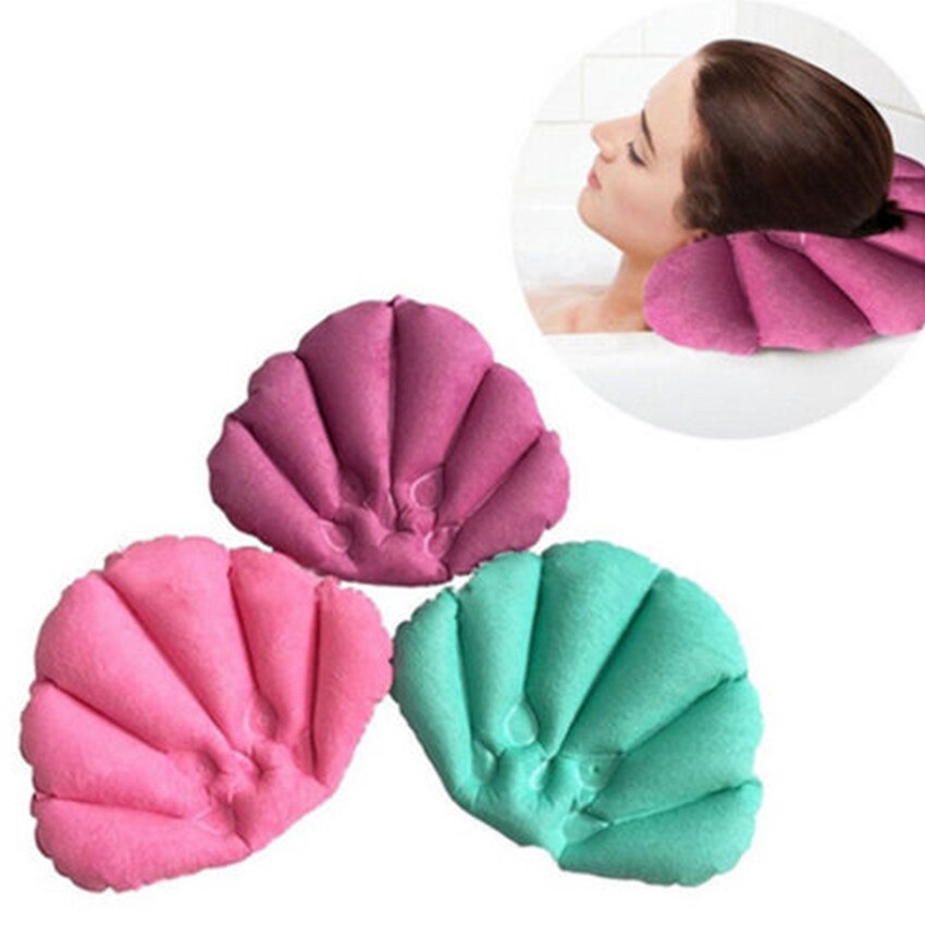 Oreiller de bain gonflable | 1 pièce, coussin de baignoire, coquille de bain en forme de cou, coussin de baignoire, confortable, Spa gonflable, pour la maison, oreiller de bain, tasses, accessoires de salle de bain