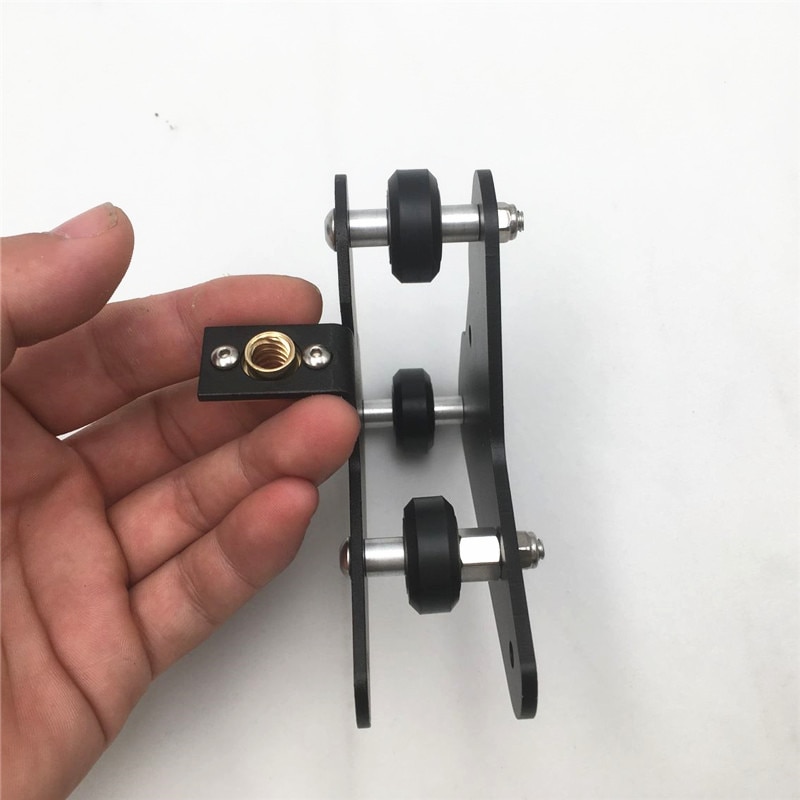 1pcs 3D printer parts CR-10 S4/S5 X axis motor mount bracket right/left X-axis Front/Back Motor mount Plate with wheels T nut