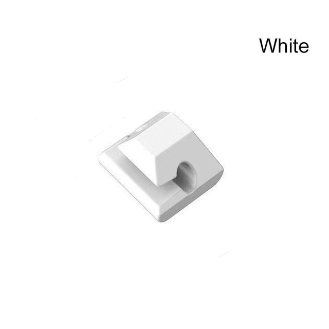 Silicone Cable Organizer USB Data Cable Winder Flexible Cable Management Cord Clips For Mouse Headphone Earphone Car Wire Holder: WHITE