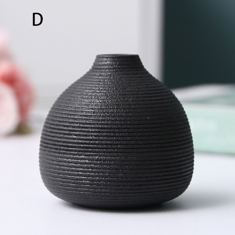 Malé keramické vázy, jednoduché bytové dekorácie, dekorácie do obývačky, kvetináče na suché kvety, ručné práce, hydroponické vázy: Bordová