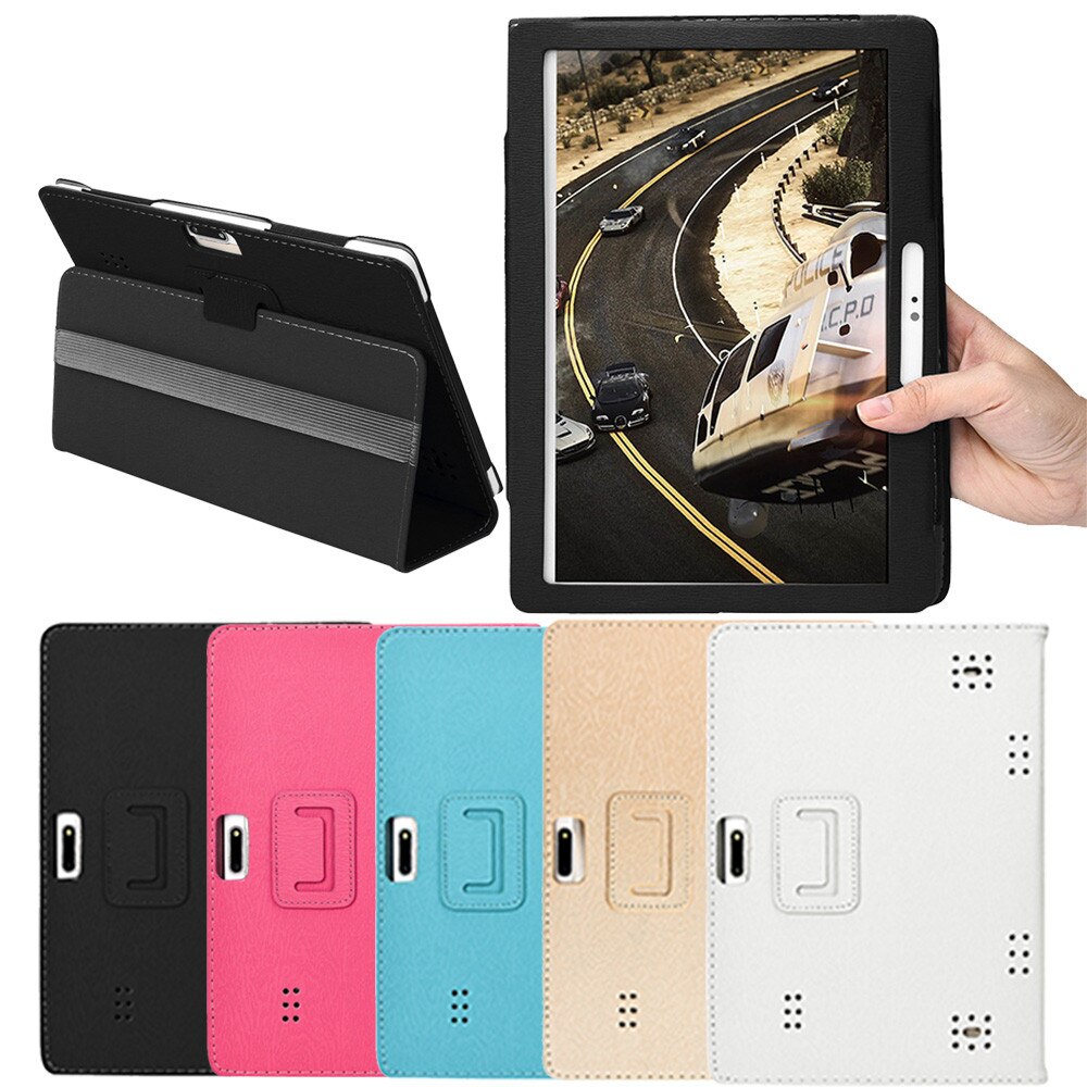Protection Universal Folio Leather Stand Cover Case For 10 10.1 Inch Android Tablet PC Folding Waterproof Tablet Cases Covers
