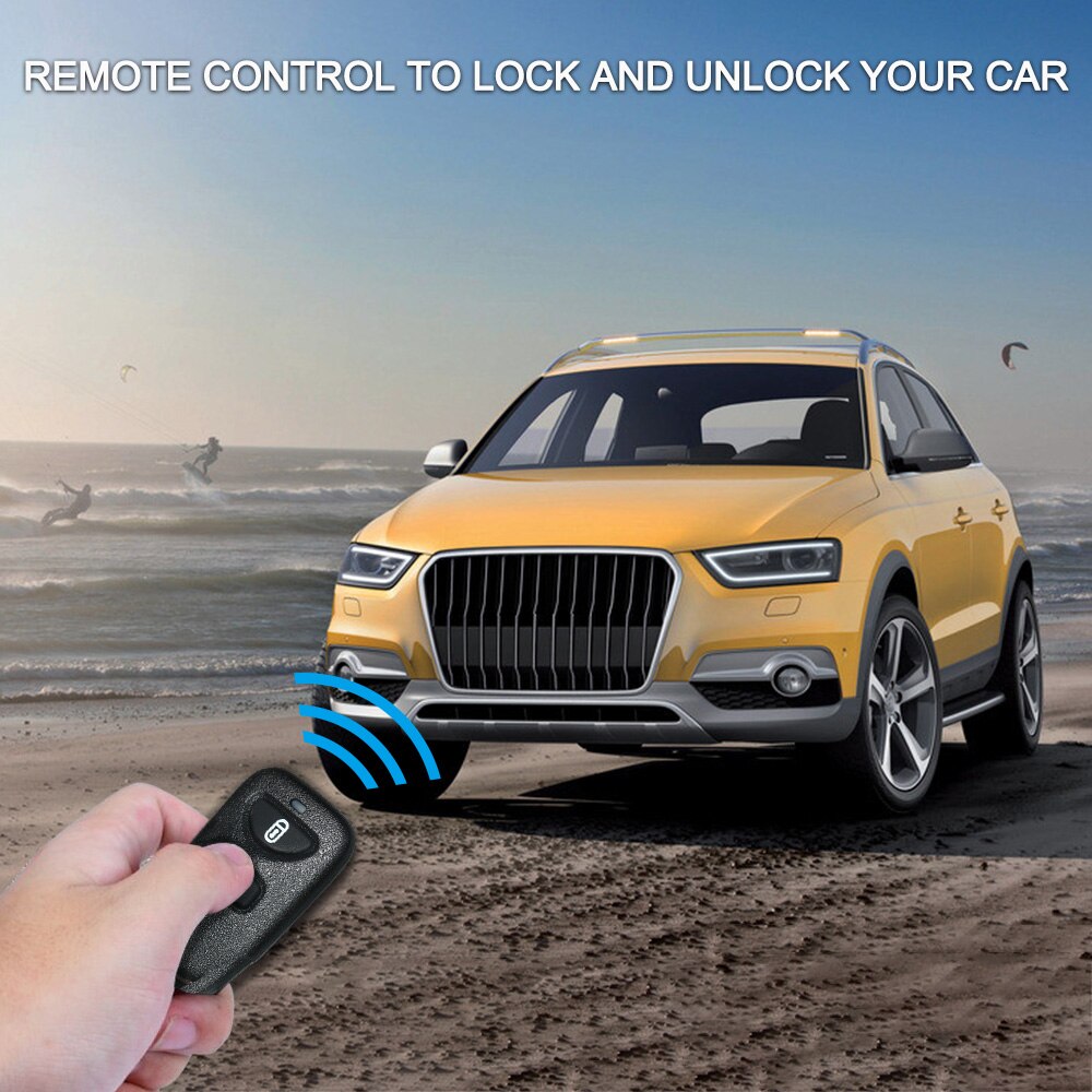12V Universal Car Auto Remote Central Kit Door Lock Locking Vehicle Keyless Entry System with 2 Remote Control for Car Supplies
