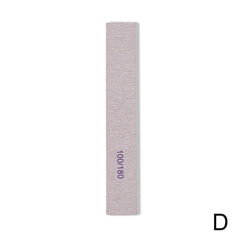 1pcs Nail File Half Moon Sandpaper Nail Sanding Buffer Block Grinding Polishing Manicure Care Tools Nail Polish Supplies: D
