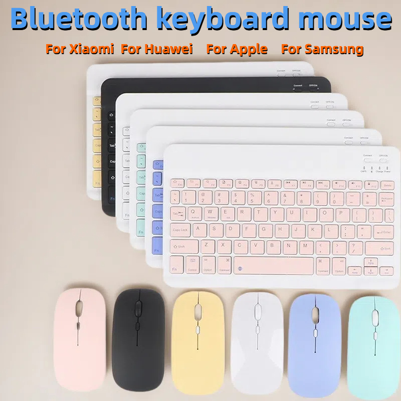 Juego de teclado y mouse Bluetooth recargable delgado para computadora portátil Combo de teclado y mouse inalámbricos USB 2,4G