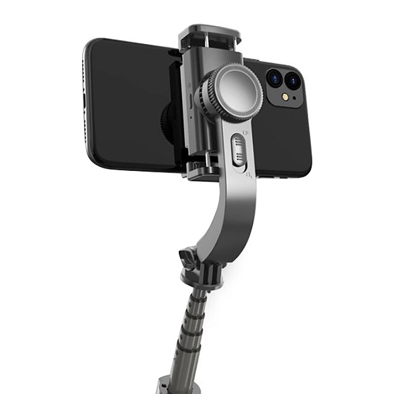 Mobiltelefon Bluetooth Selfiestang En-Akset Anti-Shake Stativ Stabilisator til Android/iOS
