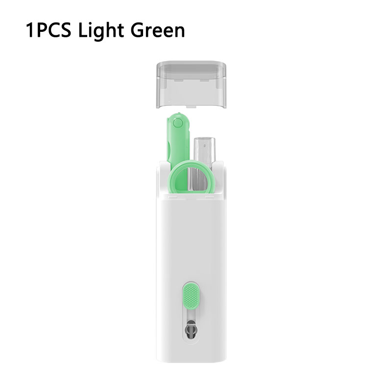 Kit de limpieza 7 en 1, cepillo limpiador de teclado de ordenador, bolígrafo de limpieza para auriculares, herramientas de limpieza de teléfono, juego de extractor de teclas