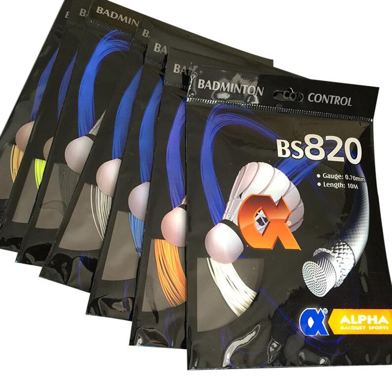 5pcs/lot BS-820 Badminton Racket String 0.70mm 30lbs Training Racket String Made in Taiwan