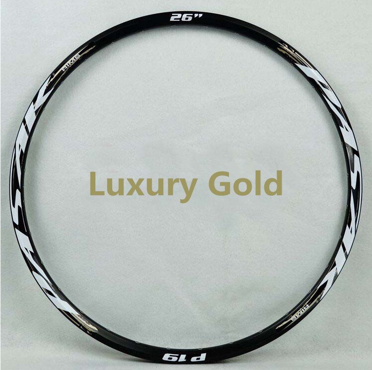 MTB Velgen Mountainbike Velgen 26/27. 5/29 inch Schijfrem Aluminium Fiets Velg Tryall 24/32 Gaten dubbeldeks Cirkels wielen: 29er 32h luxury gold