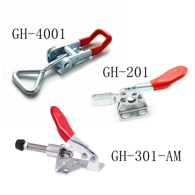 198Lbs 90Kg Anti-Slip Push Pull Toggle Clamp Gereedschap/Quick Release Clamp Verstelbare Toolbox Case Metal Toggle klink Catch Sluiting