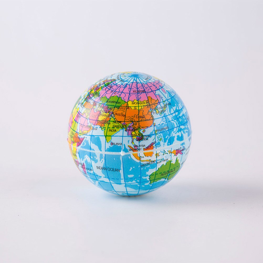World Map Foam Ball Atlas Globe Palm Ball Planet Earth Ball Funny Gadgets Stress Relief