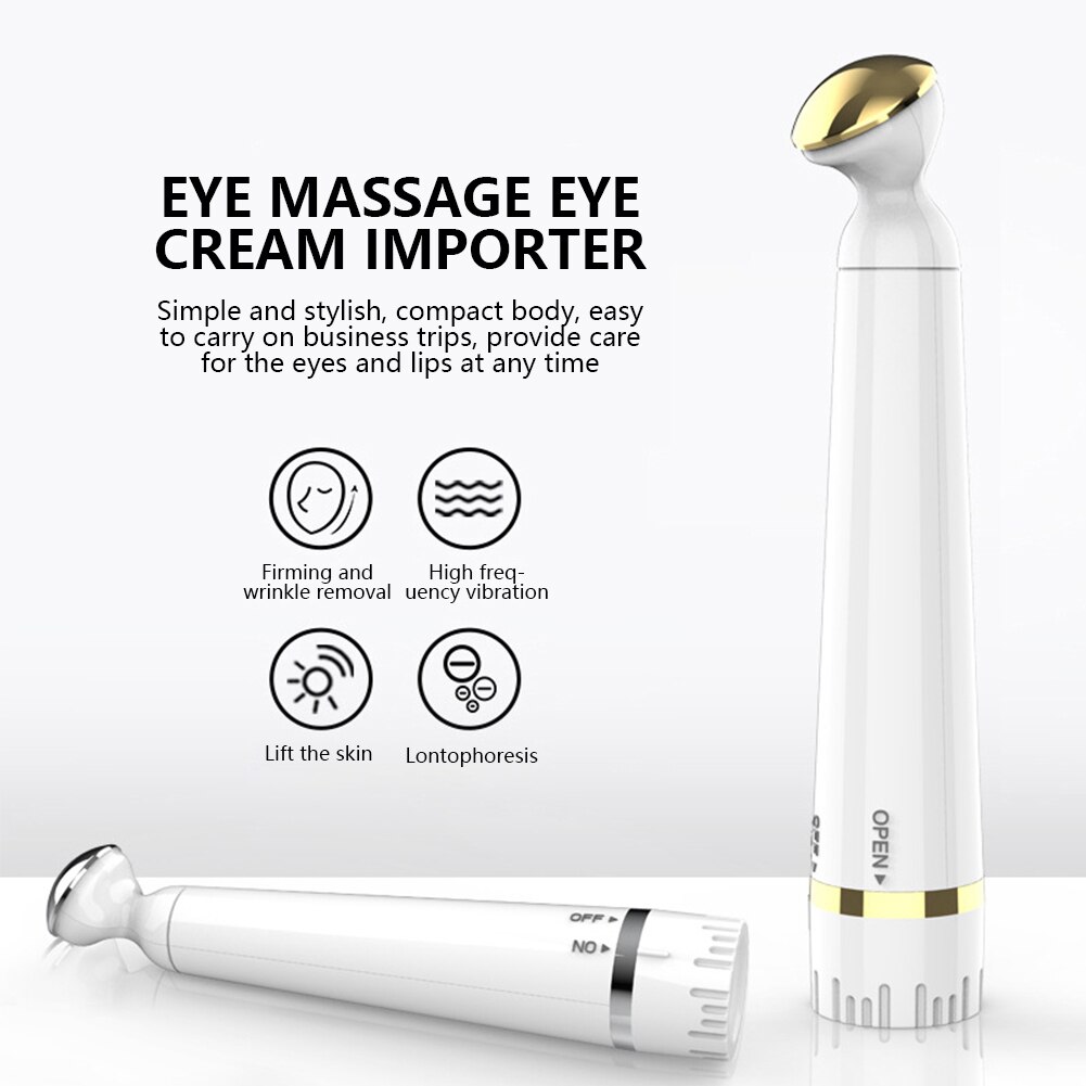 Mini Eye Lippen Care Massager Beauty Pen Eye Gezicht Huid Lifting Anti Rimpel Verwarming Massage Machine Eye Zakken Donkere Kringen verwijdering