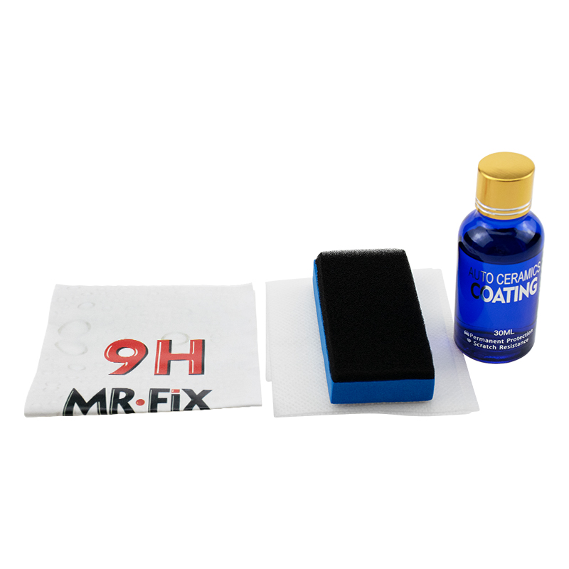 Vidrio líquido para revestimiento de cerámica de coche, líquido de pulido para el cuidado de la pintura de la piel del coche, accesorios para detalles, 30ml, 9H, 1 ud.