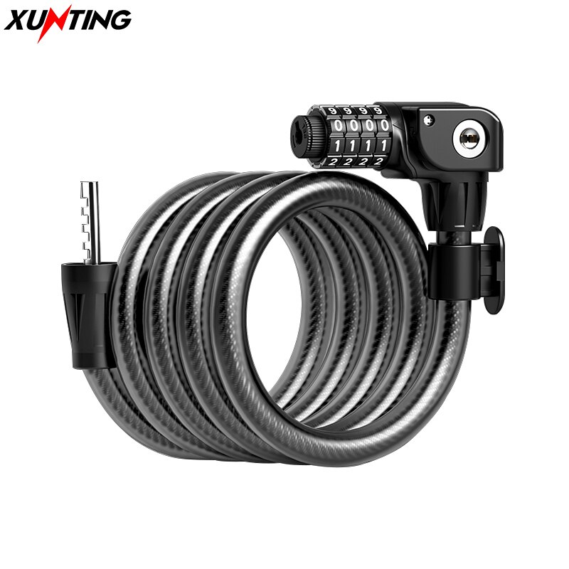 Xunting Fietsslot Stalen Kabel Mountainbike Sleutel Wachtwoord Chain Fietsslot Candado Bicicleta Fiets Accessoires Antivol Moto