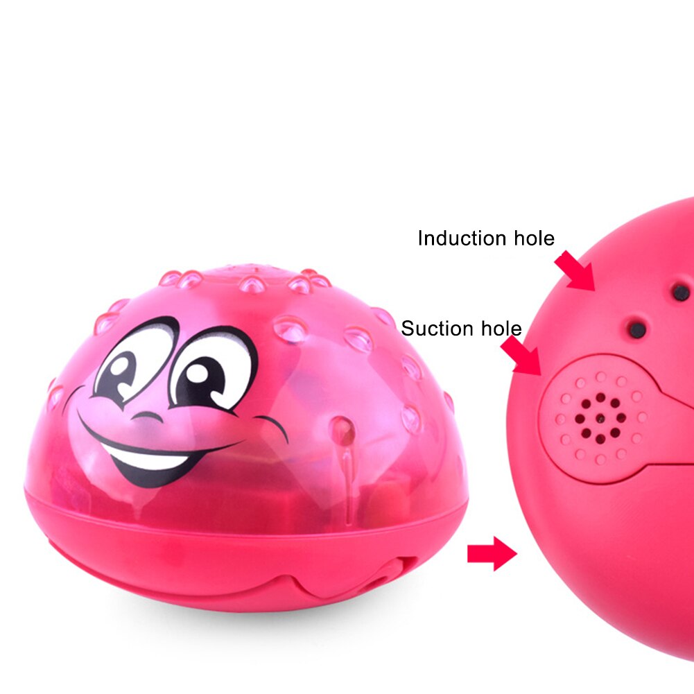 Baby Bath Toy Lovely LED Flashing Musical Ball Water Squirting Sprinkler Baby Bath Shower Toy for Children Swimming Party