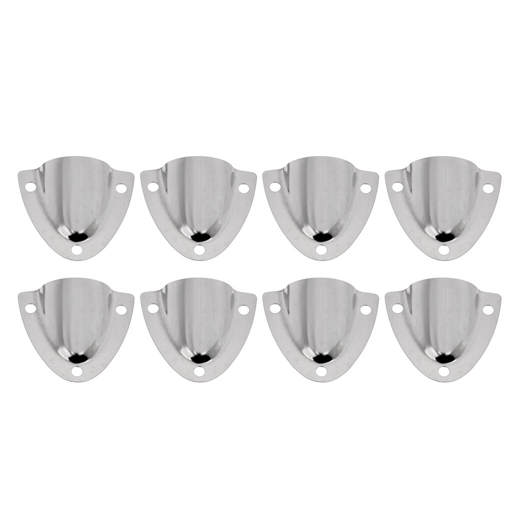 Pack of 3 Stainless Steel Polished Clamshell Vent / Wire Cover Clam Shell Vent for Boat
