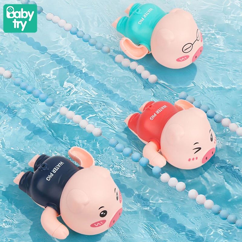 2022 Clockwork Animals Baby Bathing Toys for Kids 2 To 4 Years Old Bathtub Water Game Wind-up Shark Toys for Bebe 0 12 24 Months