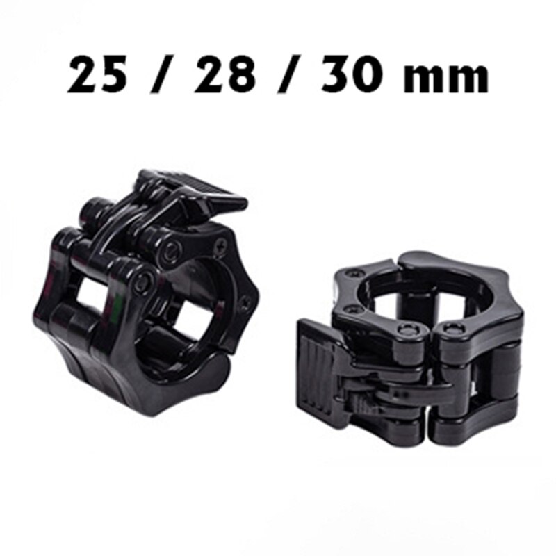 1 Pair 25/28/30MM Spinlock Collars Barbell Dumbbell Clips Clamps Weight Bar Locks for Gym Wrokout Fitness Training WOD Crossfit