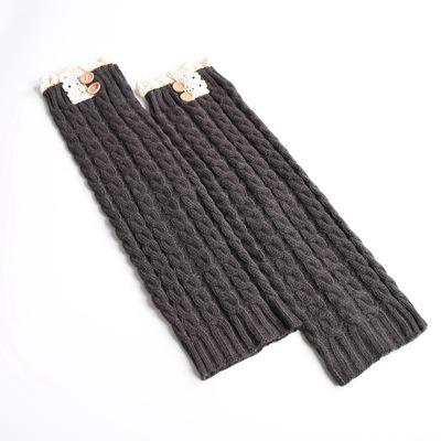 Winter neue wolle strumpf mit Weihnachten spitze overknee Stiefel einstellen einzigen flachen Geschmack erwachsene bein abdeckung beinlinge 3 paare/los: 3