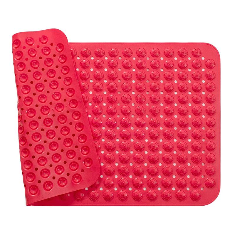 Antiskli badekar dusjmatte dusj badematte suge baderomsmatte pvc massasjepartikler fotpute baderomsteppe badematte: E
