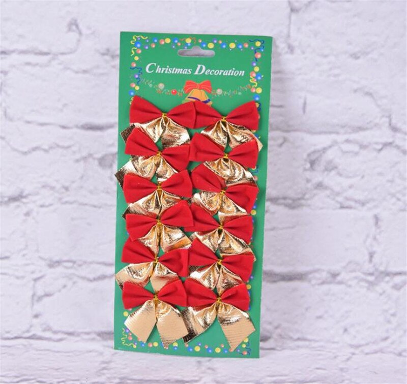 120 st/lot 5.5cm julgran rosett dekoration grannlåt julfest trädgård rosett prydnad 4 färger: Mång