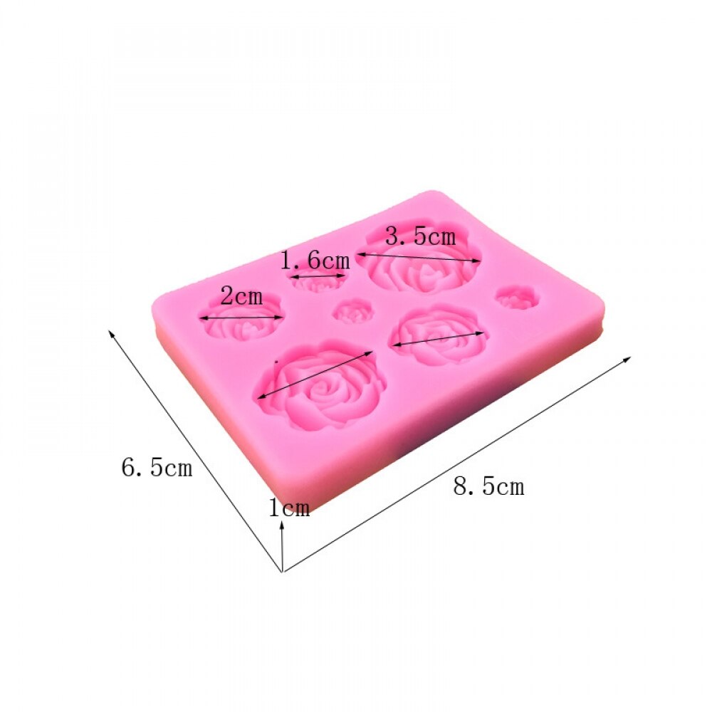 Rose Flowers Silicone Mold Cake Chocolate Gumpaste Molds Wedding Cake Decorating Tools Fondant Candy Clay Cake Baking Moulds
