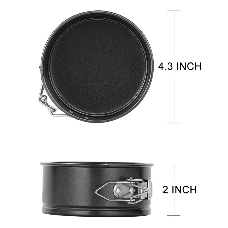 Juego de Mini sartenes antiadherentes pequeñas de 4 pulgadas para tartas de queso, Pizzas y Quiches