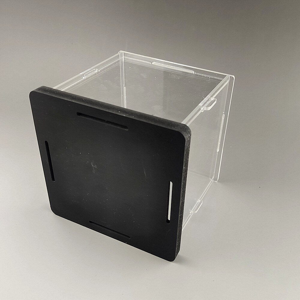 Acrylic Display Collect Dust Cover Cabinet for Model Hand-Made Doll Collection Case10x15cm with Light Easy-Install 1pc