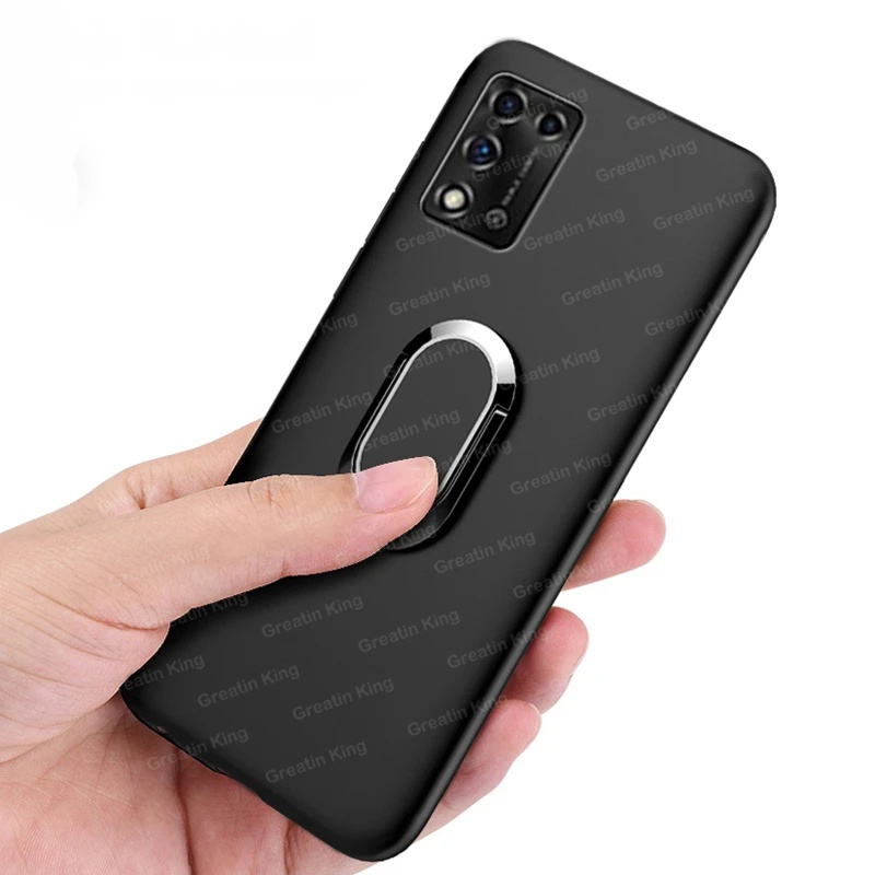 Handyhülle für realme 12, 4g, 12+ 5g, rmx , 3867 : magnetische metall-fingerringhalterung, weiche tpu-hülle