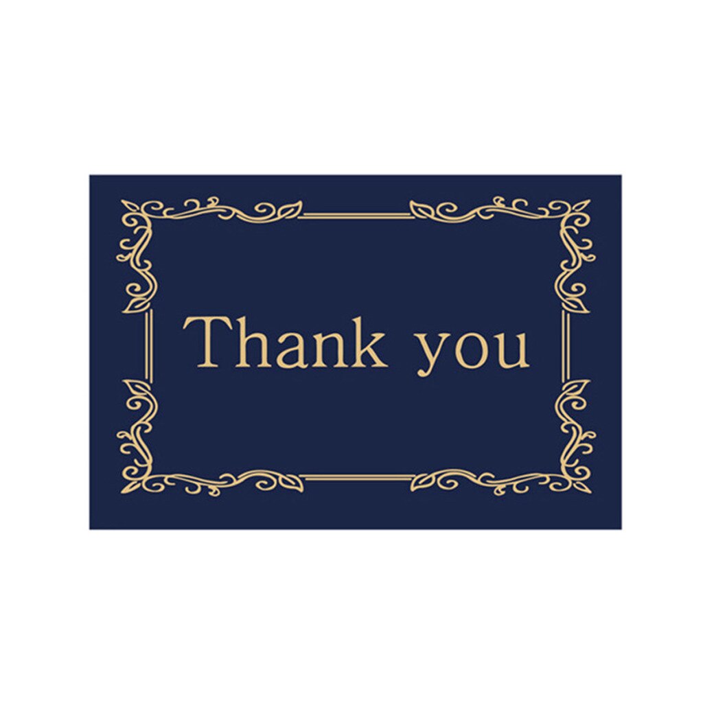 Thank You Cards Bulk Notes Navy Blue & Gold Blank Note Cards With Envelopes Greeting Card Beautiful Message#p30