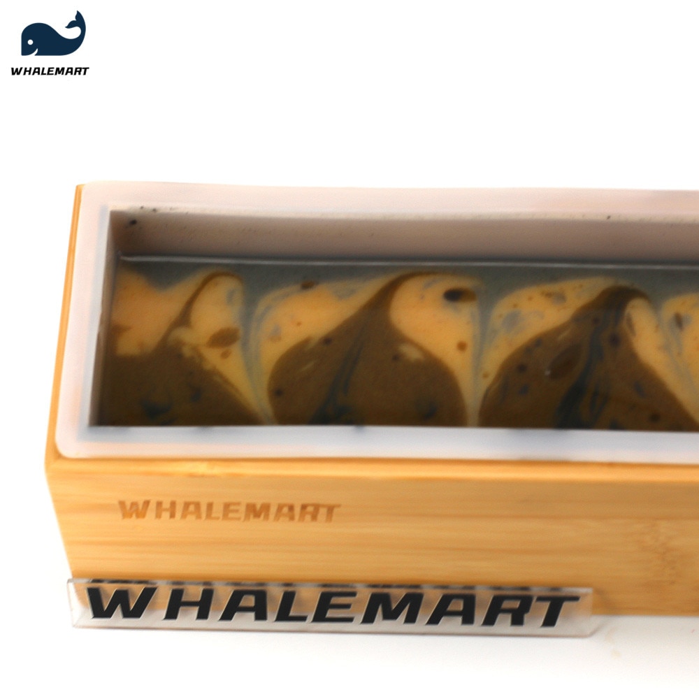 Rendering Silicone Mold Soap Making Supplies Set With Bamboo Box Partition For Handmade Soap Tools