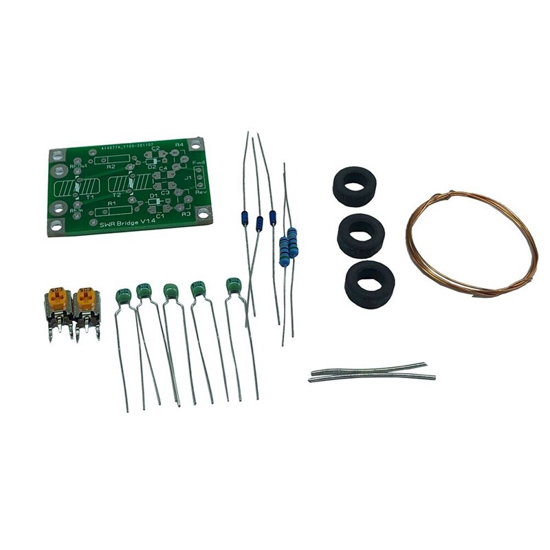 1 Set 1.8M-30MHz SWR Bridge 1.4 Assembly Kits Electronic Components RF SWR Reflection Bridge for RF Network