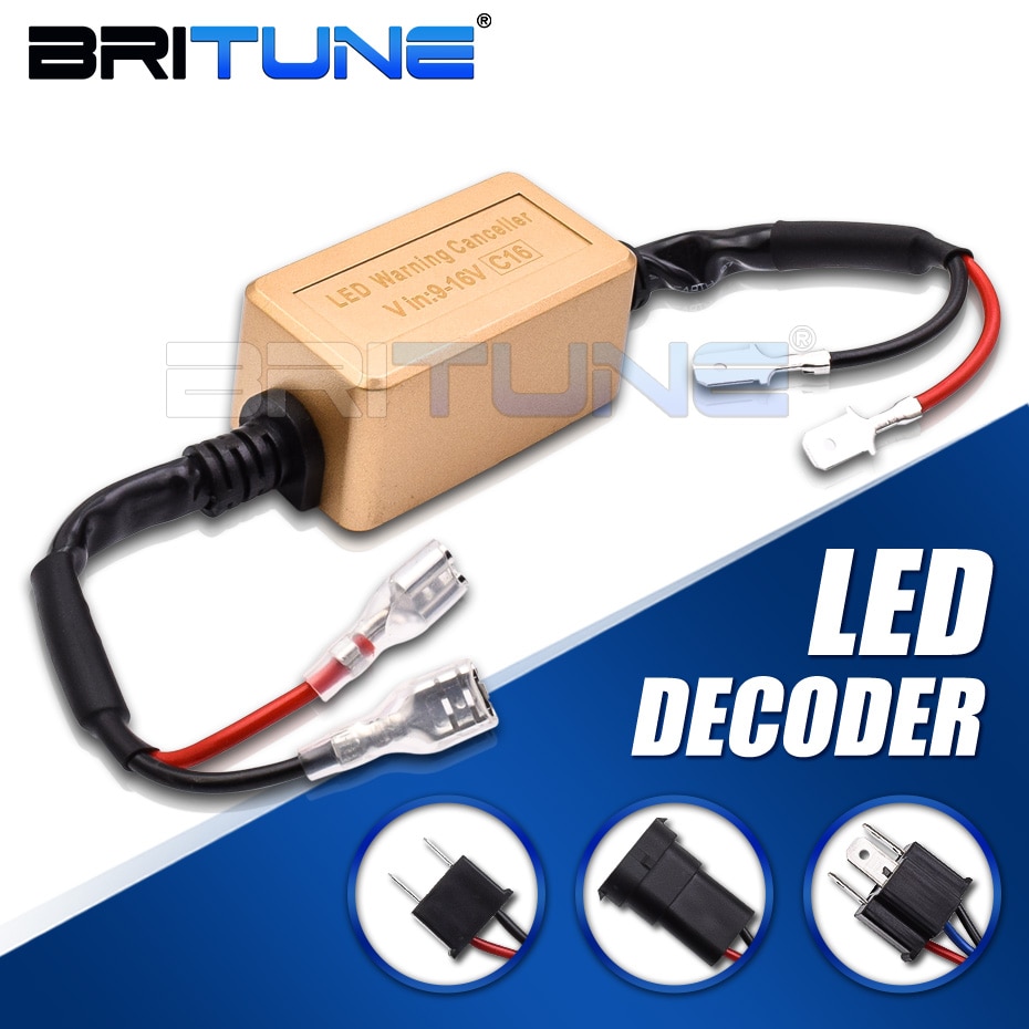 Anti Flicker LED Canbus Decoder H7 H4 H1 H11 D2 LED Headlight Resistor Error Free Canceller Harness Car Light Accessories Tuning