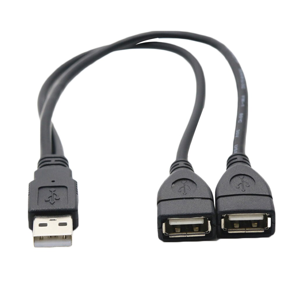2 in 1 usb 2.0 verlängerungskabel stecker auf buchse usb-datenkabel ladekabel für festplatte netzwerkkartenanschluss