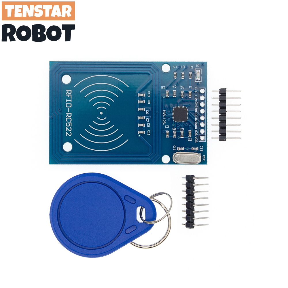 Module RFID RC522 Kits 13.56 Mhz 6cm avec étiquettes SPI écriture et lecture pour Arduino